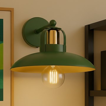 Brilagi - LED Seinavalgusti FLAMENGO 1xE27/60W/230V roheline