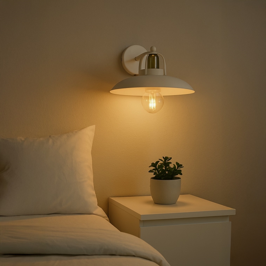 Brilagi - LED Seinavalgusti FLAMENGO 1xE27/60W/230V valge