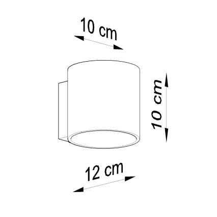 Brilagi -  LED Kohtvalgusti seinale FRIDA 1xG9/3,5W/230V betoon