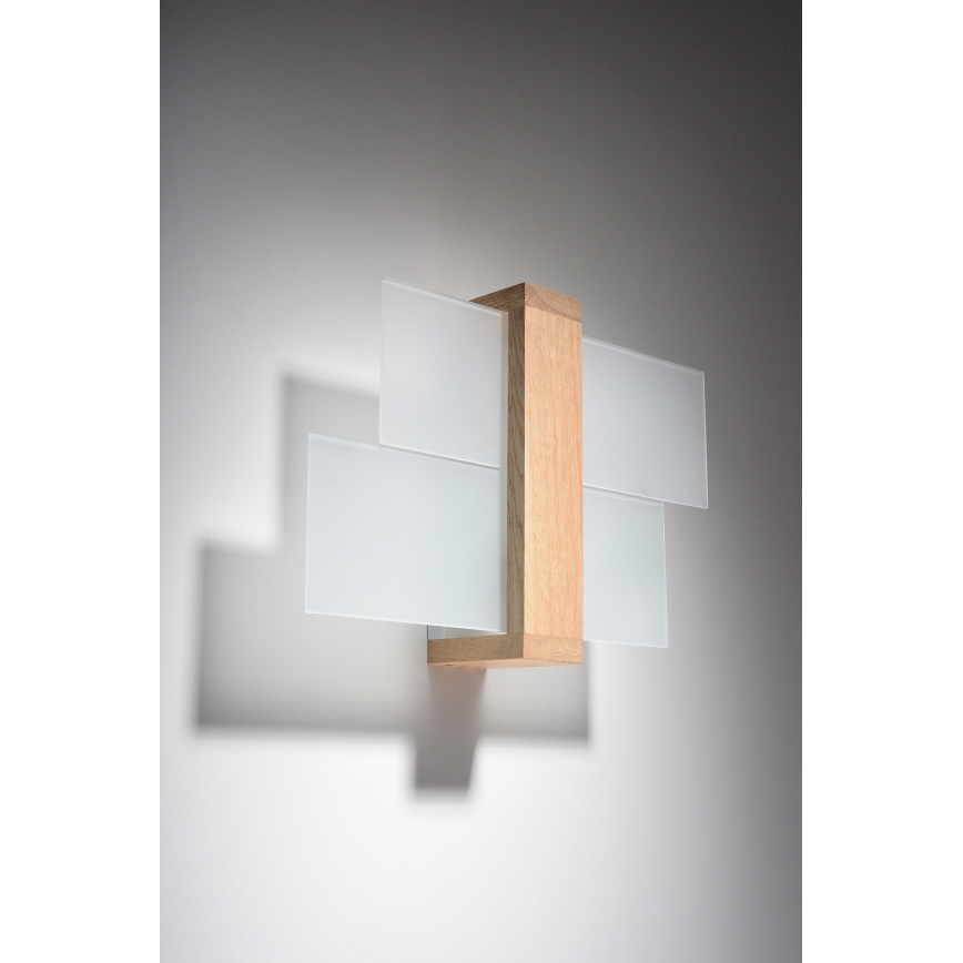 Brilagi -  LED Seinavalgusti HERA 1xE27/7,5W/230V puit