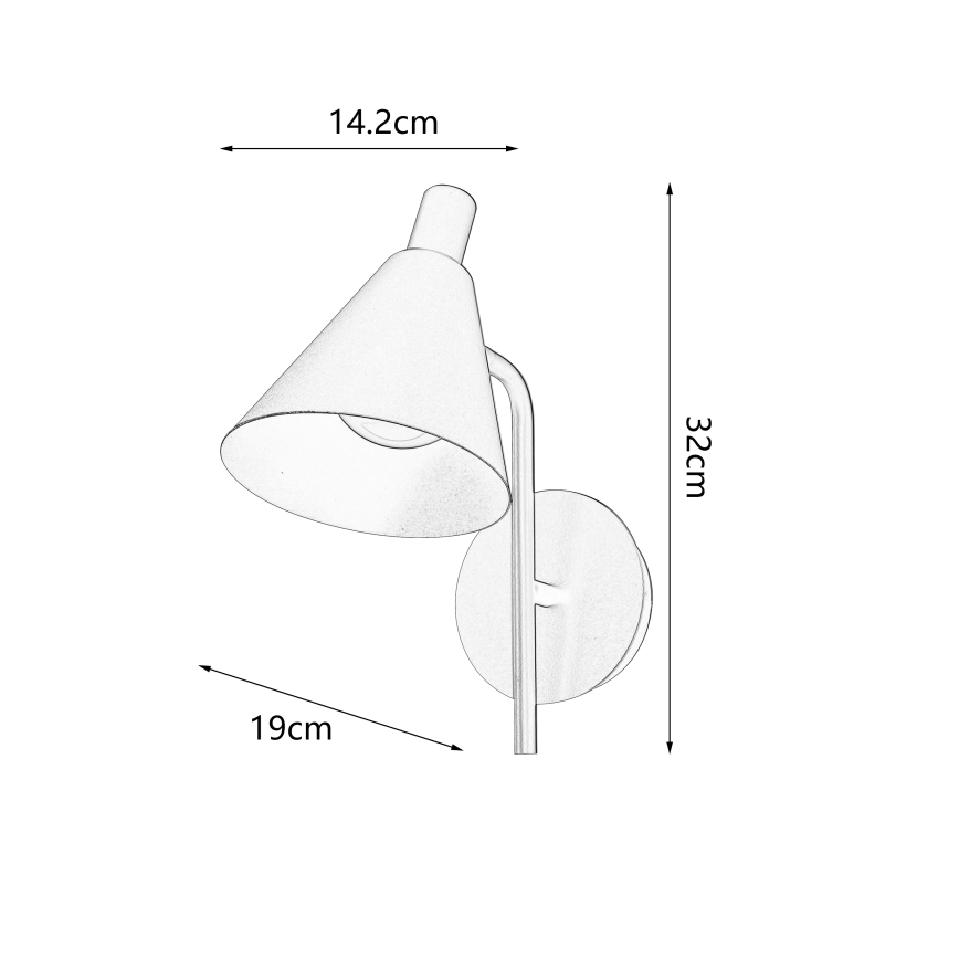 Brilagi - LED Seinavalgusti LUCERA LED/3W/230V must