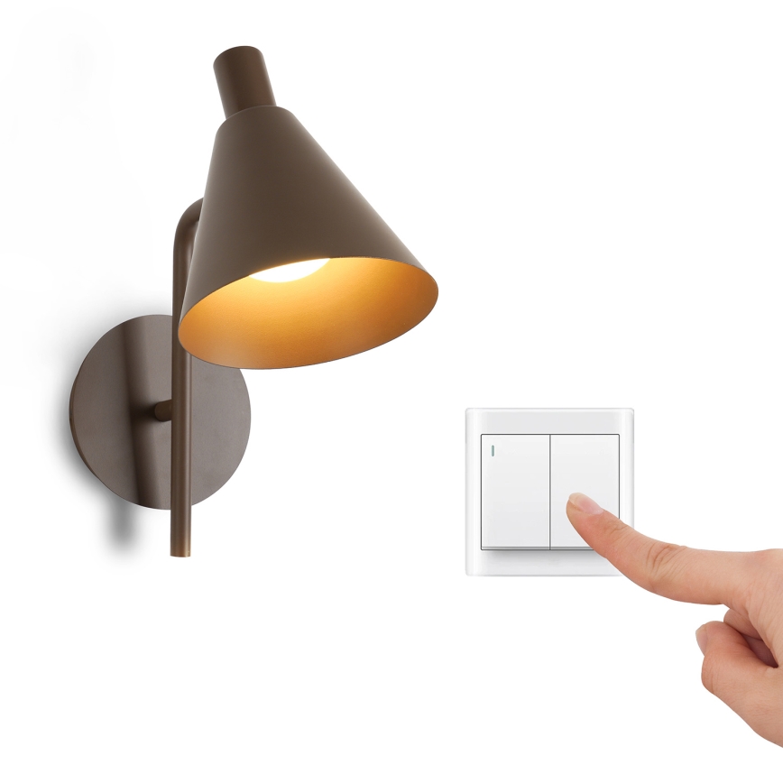 Brilagi - LED Seinavalgusti LUCERA LED/3W/230V pruun