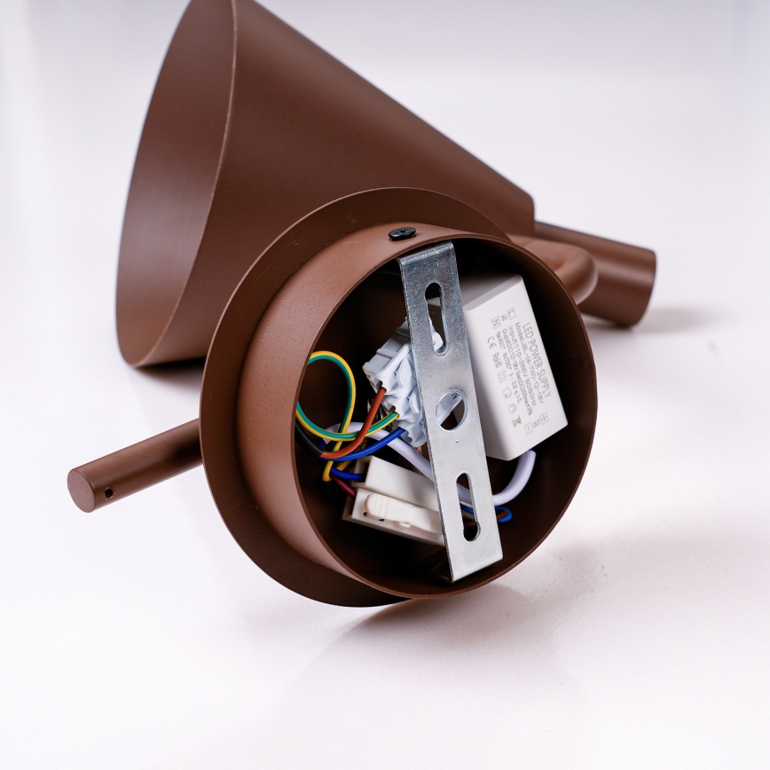 Brilagi - LED Seinavalgusti LUCERA LED/3W/230V pruun