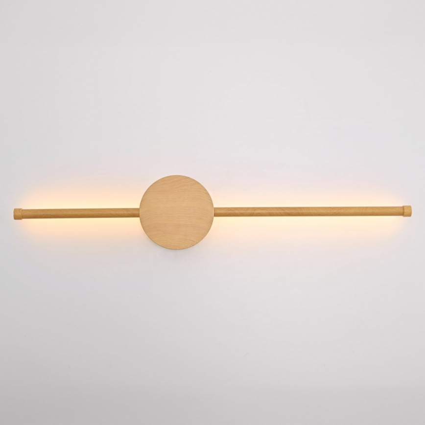 Brilagi - LED Seinavalgusti LUGO DUE LED/9W/230V tammepuidu kaunistus