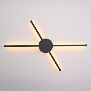 Brilagi - LED Seinavalgusti LUGO QUATTRO LED/16W/230V must