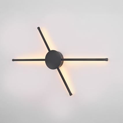 Brilagi - LED Seinavalgusti LUGO QUATTRO LED/16W/230V must