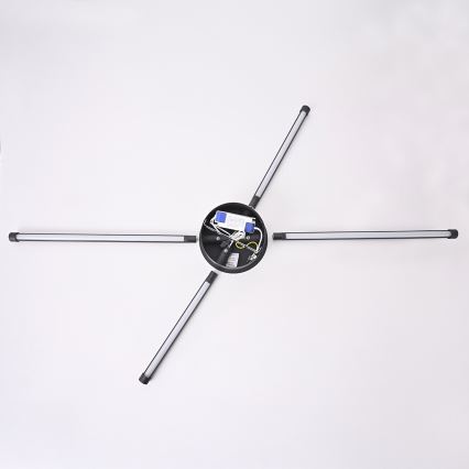 Brilagi - LED Seinavalgusti LUGO QUATTRO LED/16W/230V must
