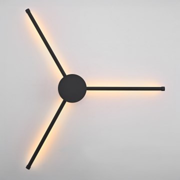 Brilagi - LED Seinavalgusti LUGO TRE LED/14W/230V must