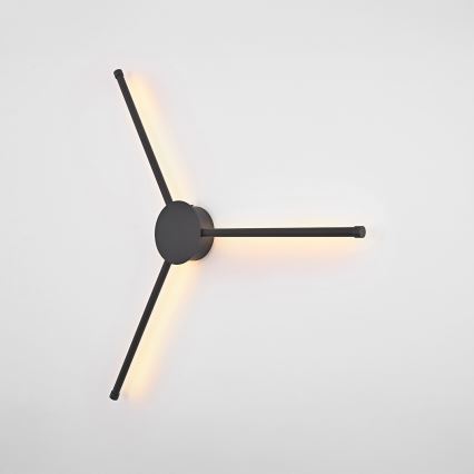 Brilagi - LED Seinavalgusti LUGO TRE LED/14W/230V must