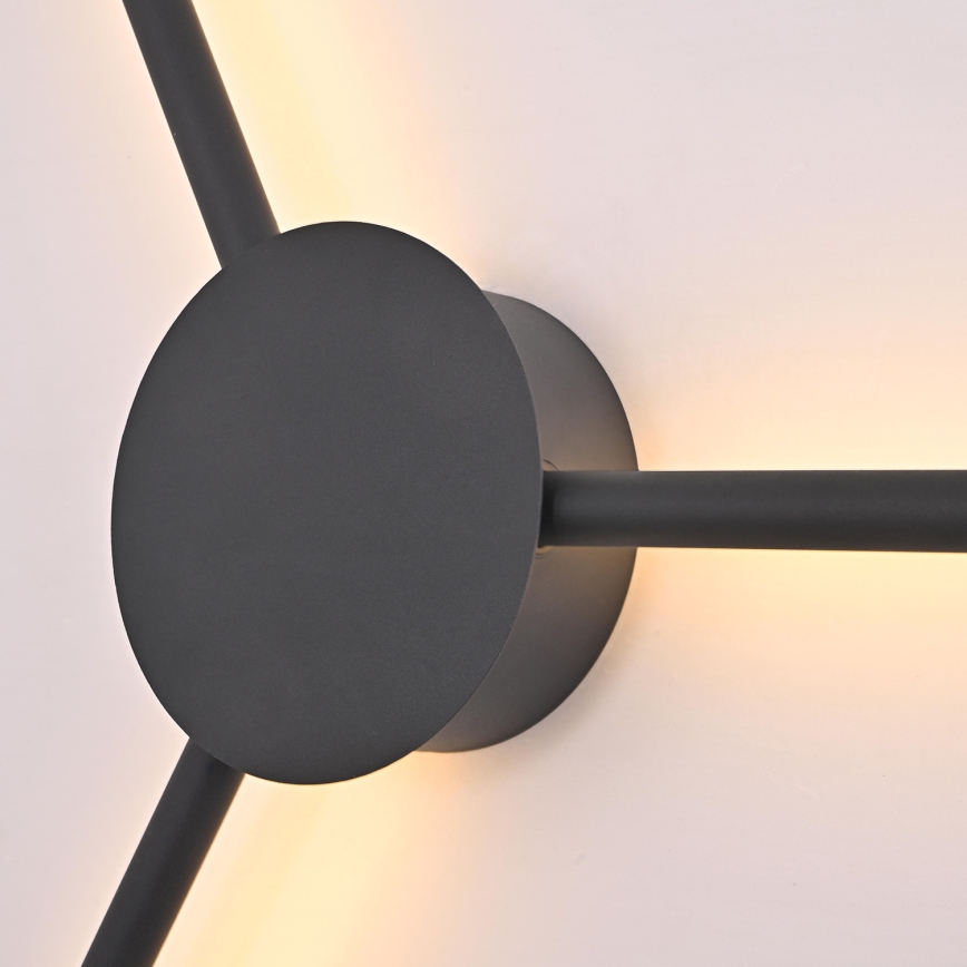 Brilagi - LED Seinavalgusti LUGO TRE LED/14W/230V must
