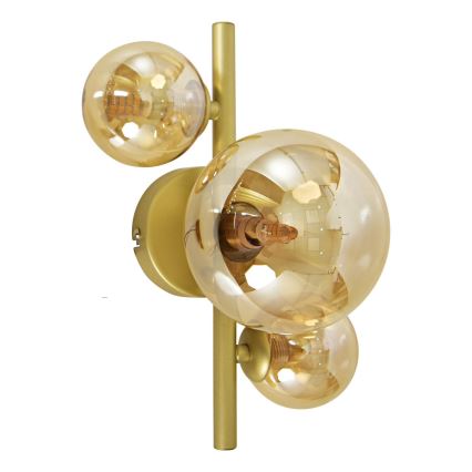 Brilagi - LED Seinavalgusti MILLA 3xG9/3W/230V kuldne