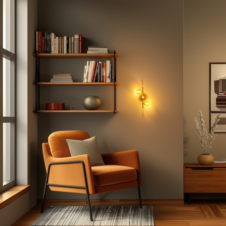 Brilagi - LED Seinavalgusti MILLA 3xG9/3W/230V kuldne