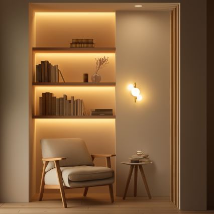 Brilagi - LED Seinavalgusti MILLA 3xG9/3W/230V kuldne/valge