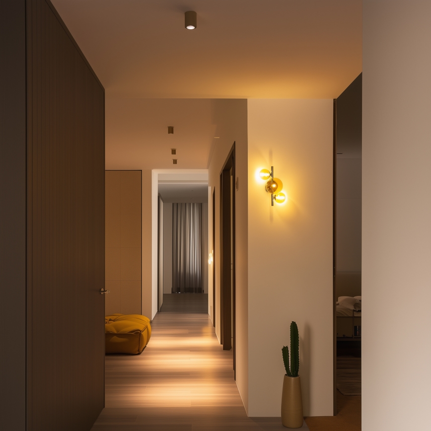 Brilagi - LED Seinavalgusti MILLA 3xG9/3W/230V läikiv kroom/kuldne