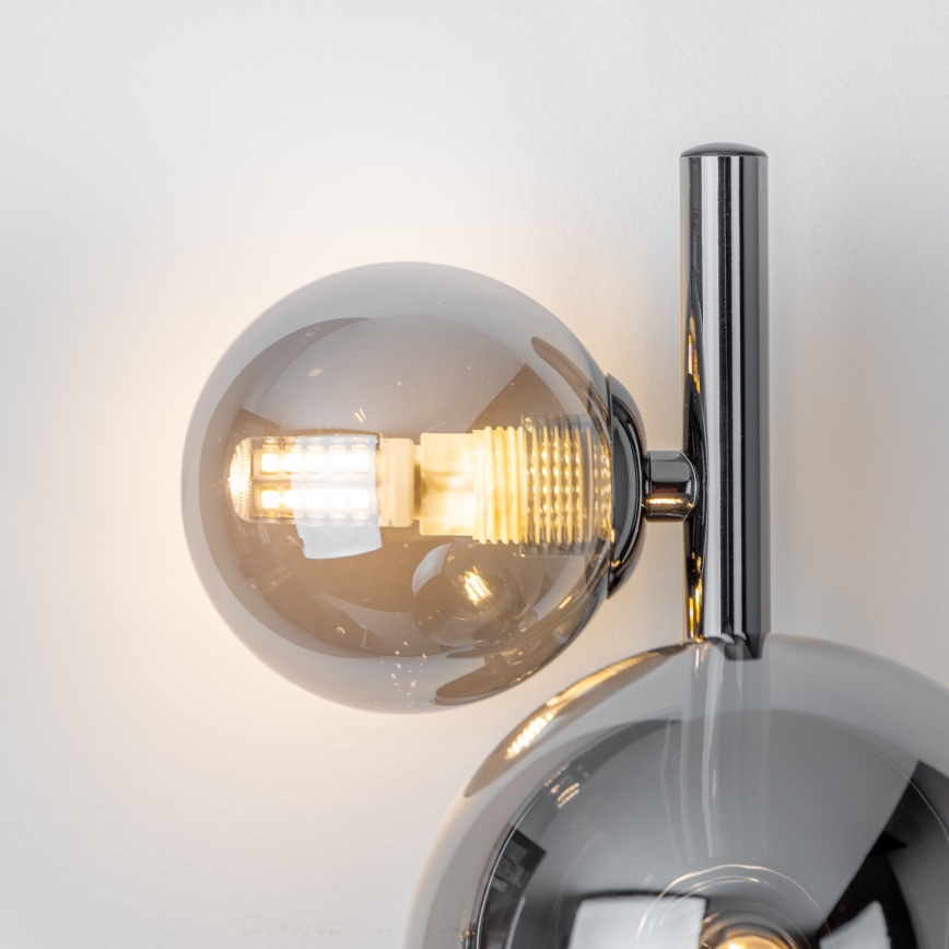 Brilagi - LED Seinavalgusti MILLA 3xG9/3W/230V läikiv kroom/suitsune