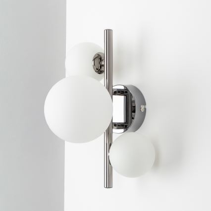 Brilagi - LED Seinavalgusti MILLA 3xG9/3W/230V läikiv kroom/valge