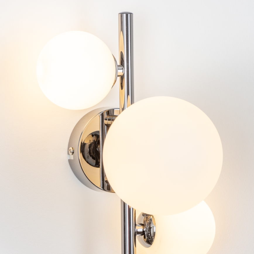 Brilagi - LED Seinavalgusti MILLA 3xG9/3W/230V läikiv kroom/valge