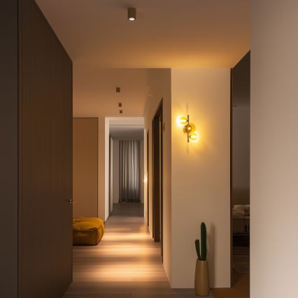 Brilagi - LED seinavalgusti MILLA 3xG9/3W/230V must kroom/kuldne