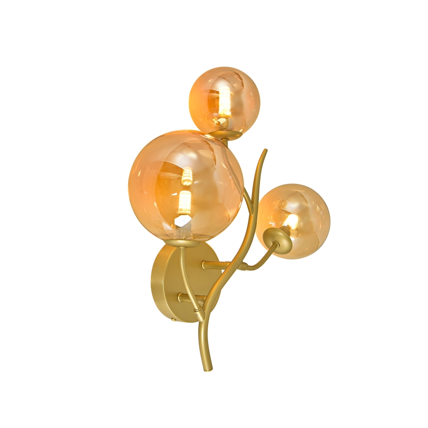 Brilagi - LED Seinavalgusti MISTEL 3xG9/3W/230V kuldne