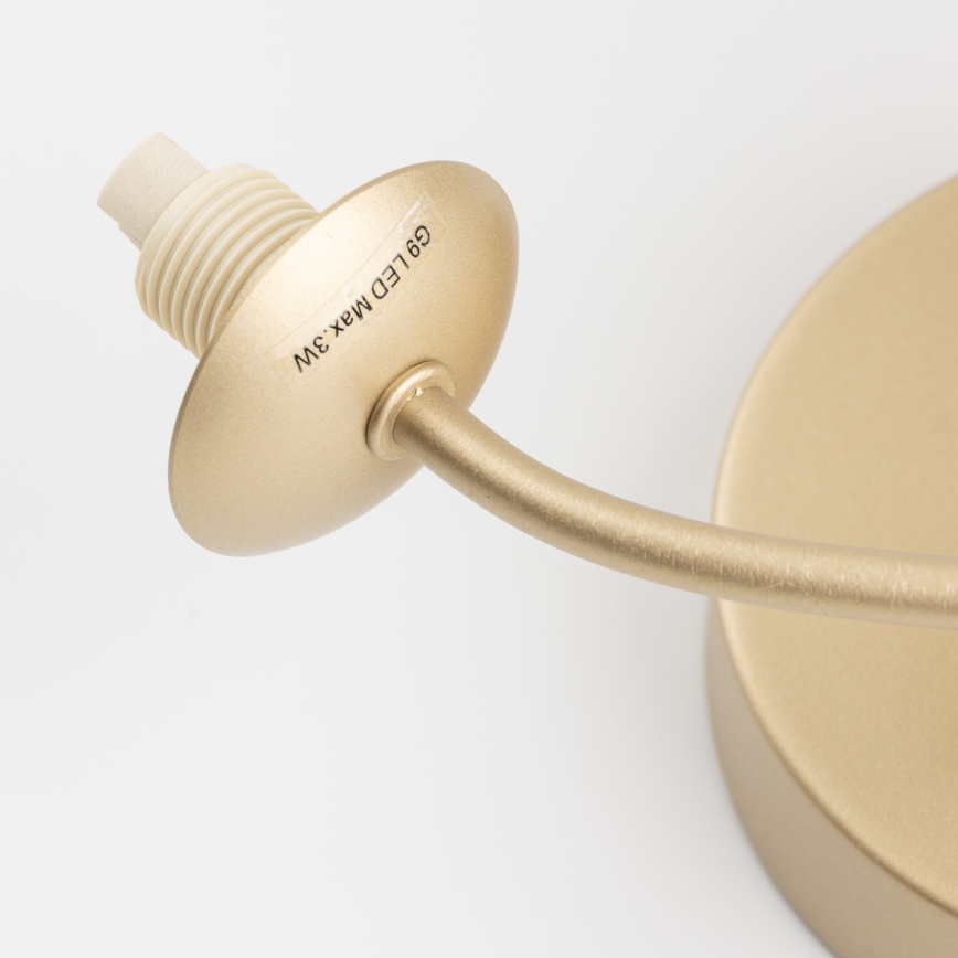 Brilagi - LED Seinavalgusti MISTEL 3xG9/3W/230V kuldne