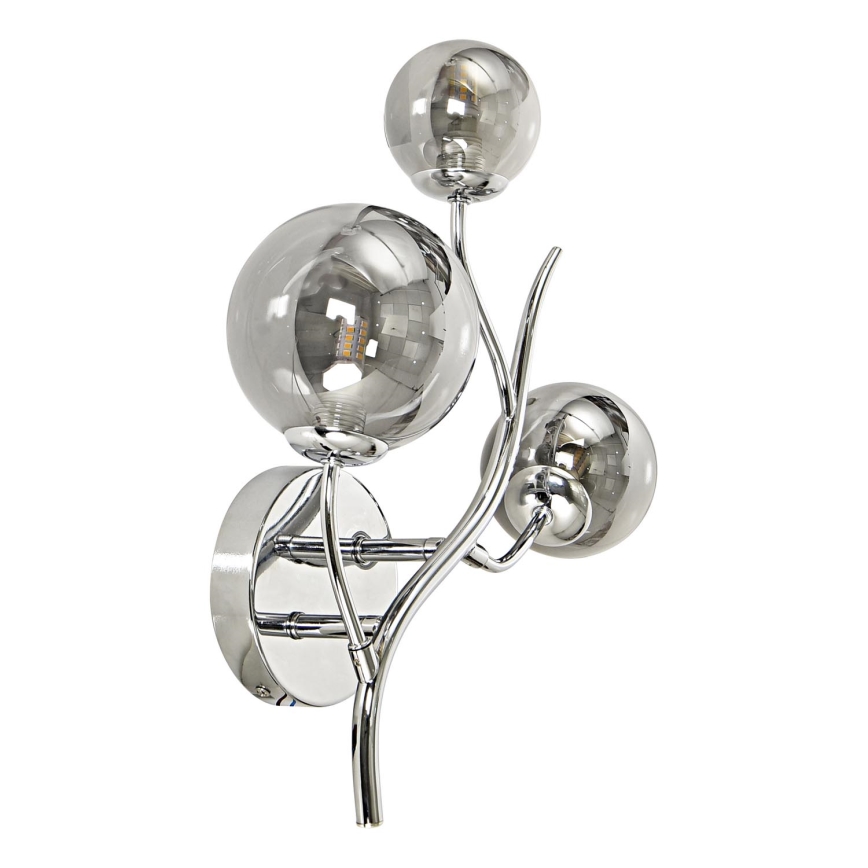 Brilagi - LED Seinavalgusti MISTEL 3xG9/3W/230V läikiv kroom/suitsune