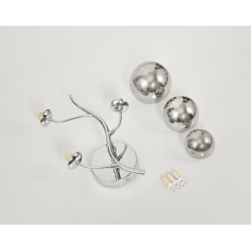 Brilagi - LED Seinavalgusti MISTEL 3xG9/3W/230V läikiv kroom/suitsune