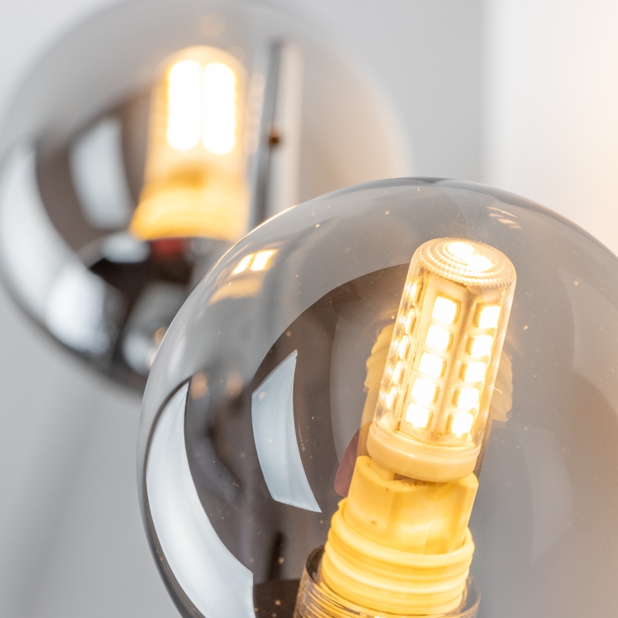 Brilagi - LED seinavalgusti MISTEL 3xG9/3W/230V must kroom/suitsune