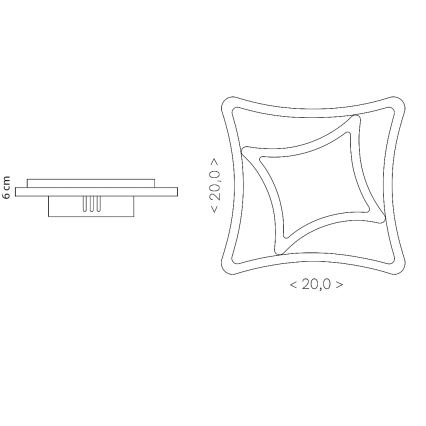 Brilagi - LED seinavalgusti MODERN MINI LED/24W/230V 3000/4000/6000K