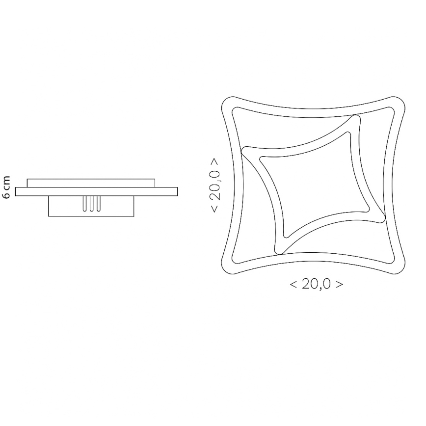 Brilagi - LED seinavalgusti MODERN MINI LED/24W/230V 3000/4000/6000K