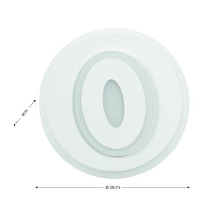 Brilagi - LED Seinavalgusti MODERN MINI LED/26W/230V 3000/4000/6000K