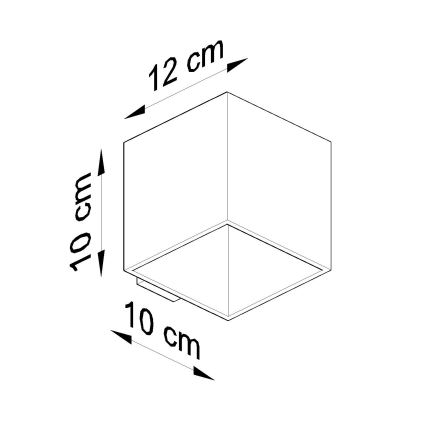 Brilagi -  LED Kohtvalgusti seinale MURO 1xG9/3,5W/230V betoon