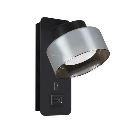 Brilagi - LED Seinavalgusti USB-pordiga AURA LUX 1xGX53/30W/230V must/suitsune