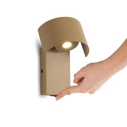 Brilagi - LED-seinavalgusti VASTO LED/3W/230V beež