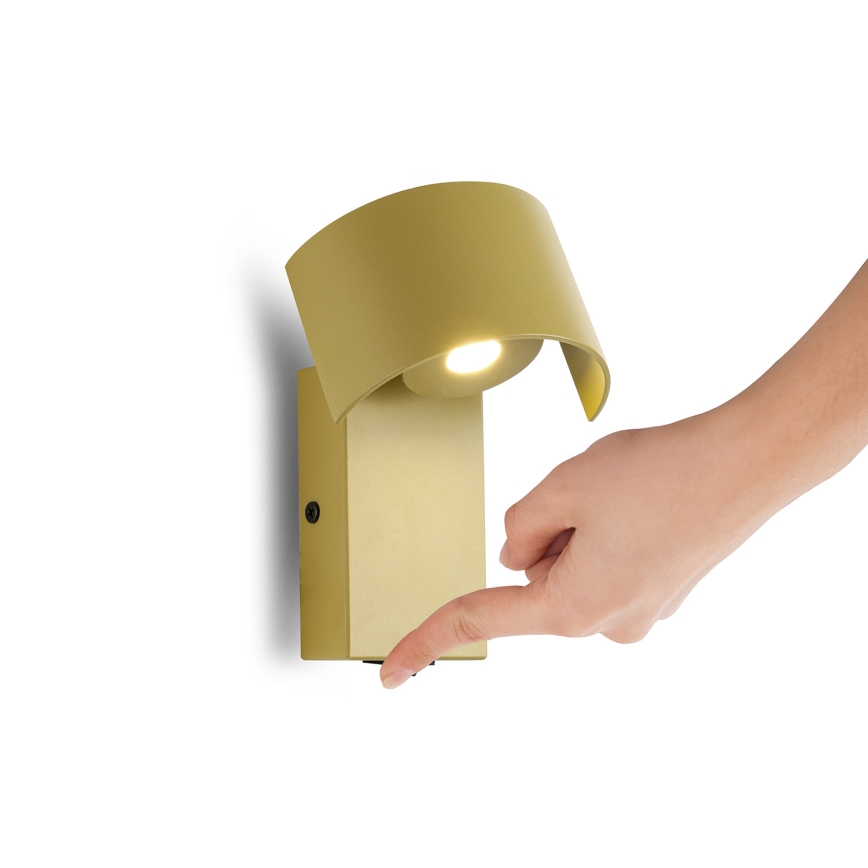 Brilagi - LED Seinavalgusti VASTO LED/3W/230V kollane
