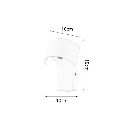 Brilagi - LED Seinavalgusti VASTO LED/3W/230V must