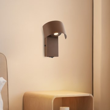 Brilagi - LED Seinavalgusti VASTO LED/3W/230V pruun