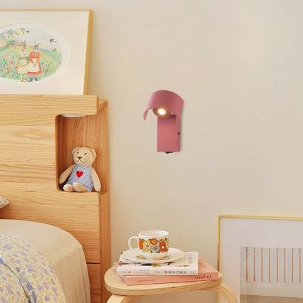 Brilagi - LED Seinavalgusti VASTO LED/3W/230V punane burgundia