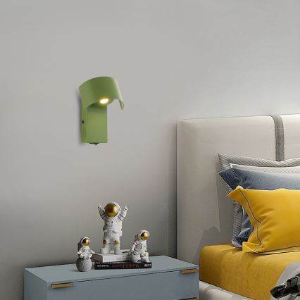 Brilagi - LED Seinavalgusti VASTO LED/3W/230V roheline