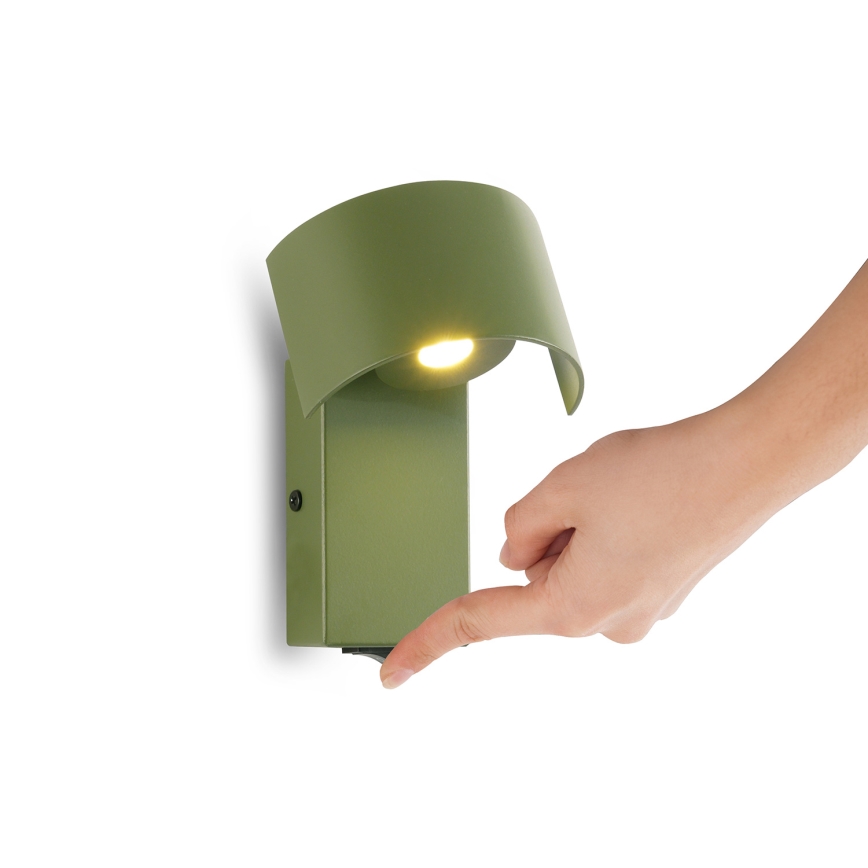 Brilagi - LED Seinavalgusti VASTO LED/3W/230V roheline