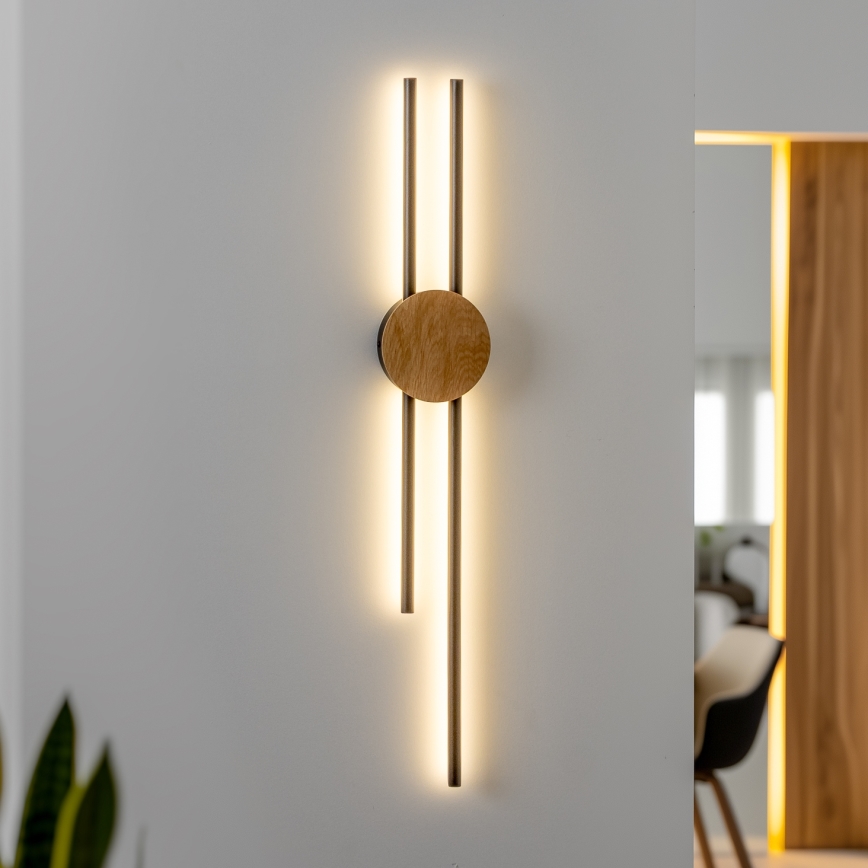 Brilagi - LED Seinavalgusti WOODY COLLINE LED/15W/230V 80 cm tamm