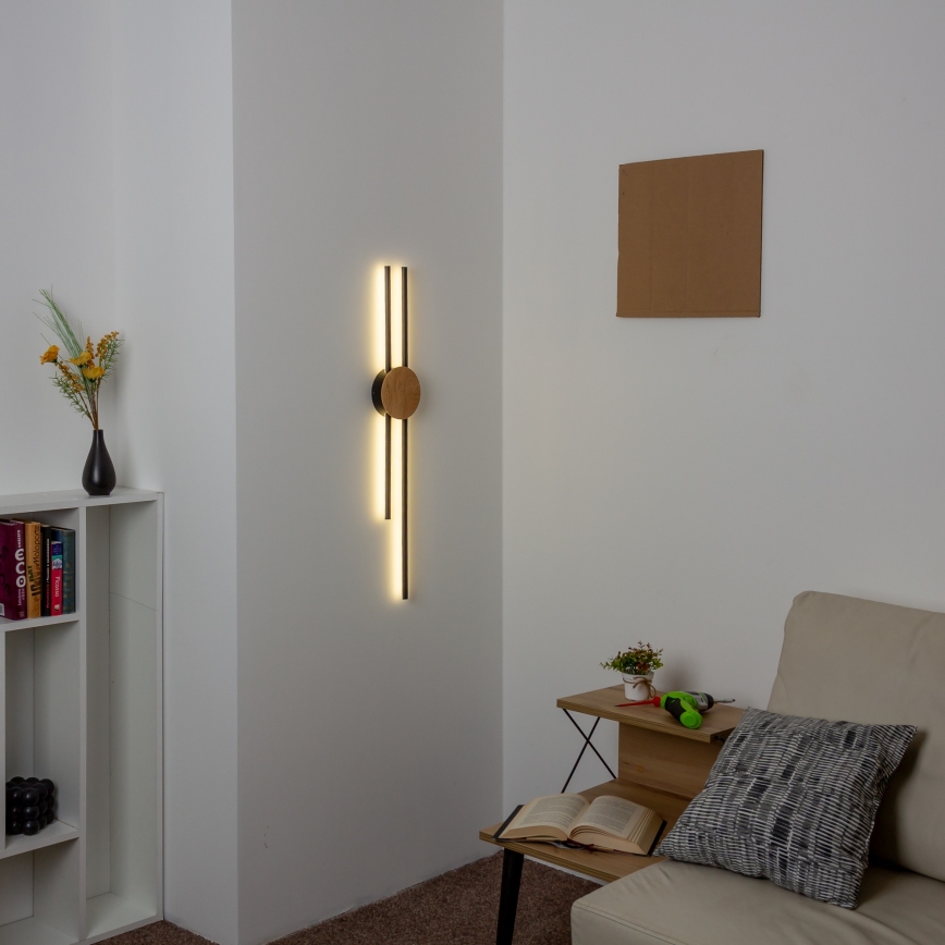 Brilagi - LED Seinavalgusti WOODY COLLINE LED/15W/230V 80 cm tamm