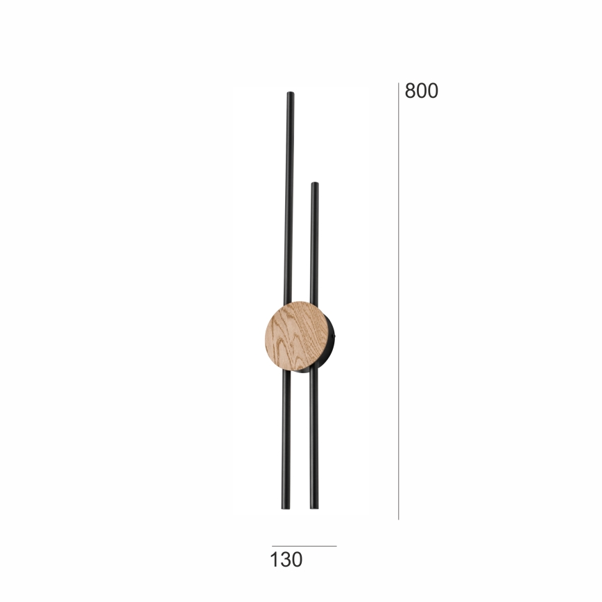 Brilagi - LED Seinavalgusti WOODY COLLINE LED/15W/230V 80 cm tamm