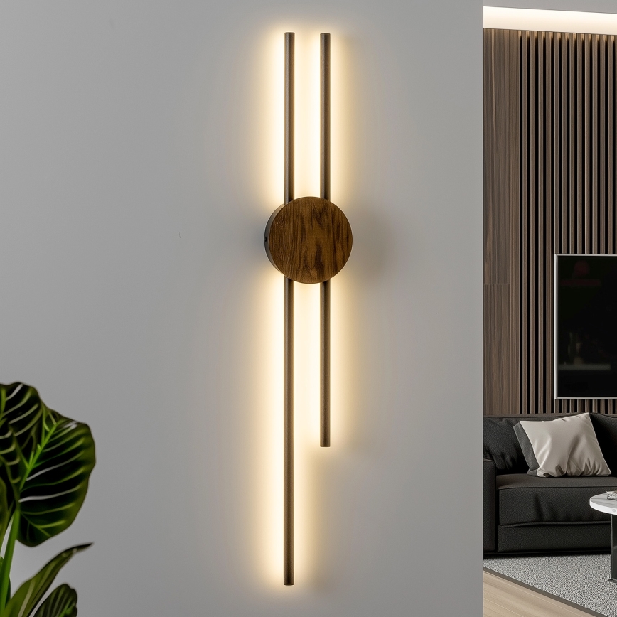 Brilagi - LED Seinavalgusti WOODY COLLINE LED/15W/230V 80 cm tamm