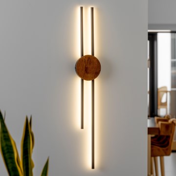 Brilagi - LED Seinavalgusti WOODY COLLINE LED/15W/230V 80 cm tamm kirss