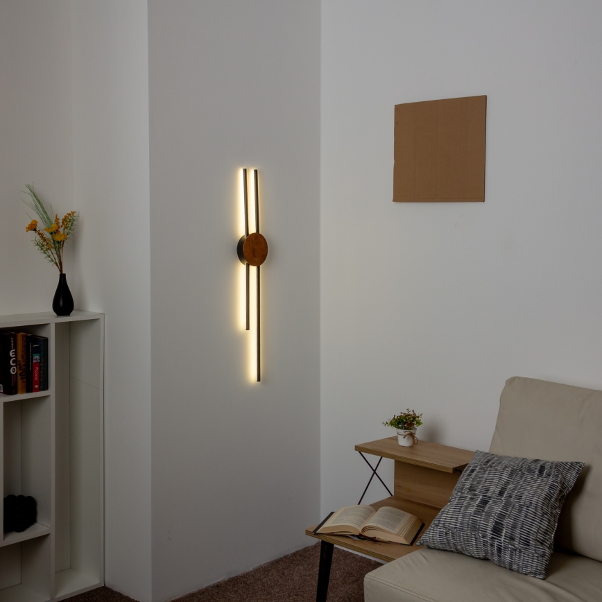 Brilagi - LED Seinavalgusti WOODY COLLINE LED/15W/230V 80 cm tamm kirss