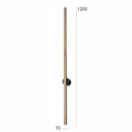 Brilagi - LED Seinavalgusti WOODY LINE LED/12W/230V 120 cm tamm