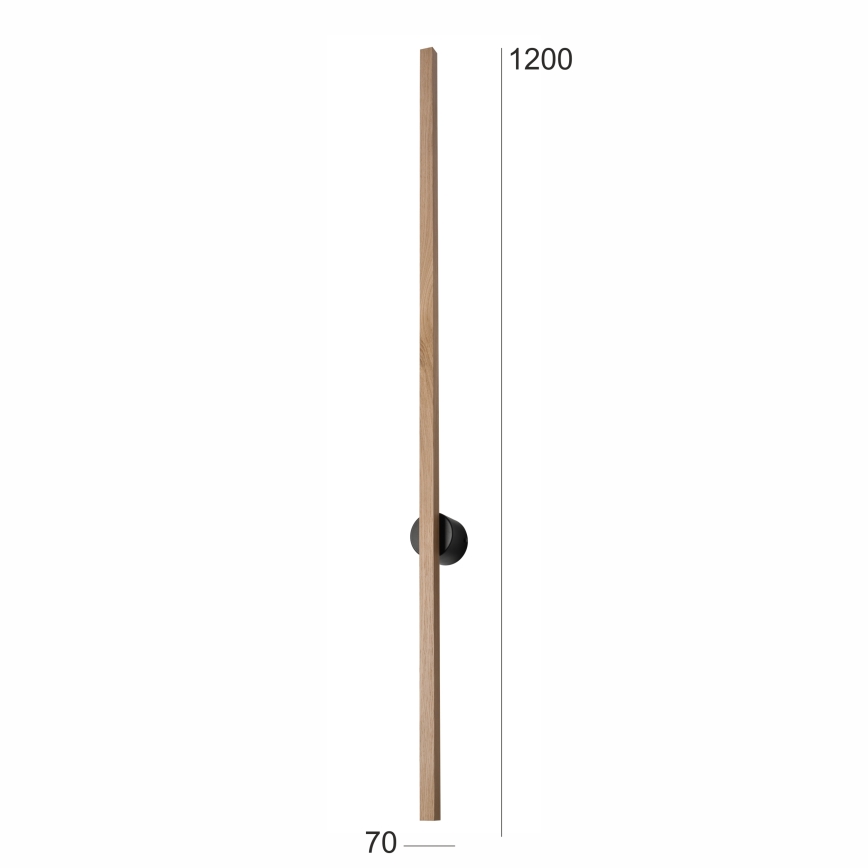 Brilagi - LED Seinavalgusti WOODY LINE LED/12W/230V 120 cm tamm