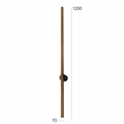 Brilagi - LED Seinavalgusti WOODY LINE LED/12W/230V 120 cm tamm