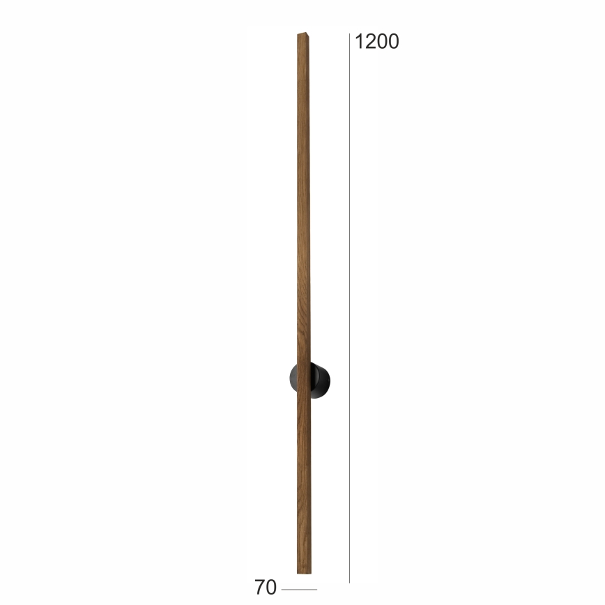 Brilagi - LED Seinavalgusti WOODY LINE LED/12W/230V 120 cm tamm
