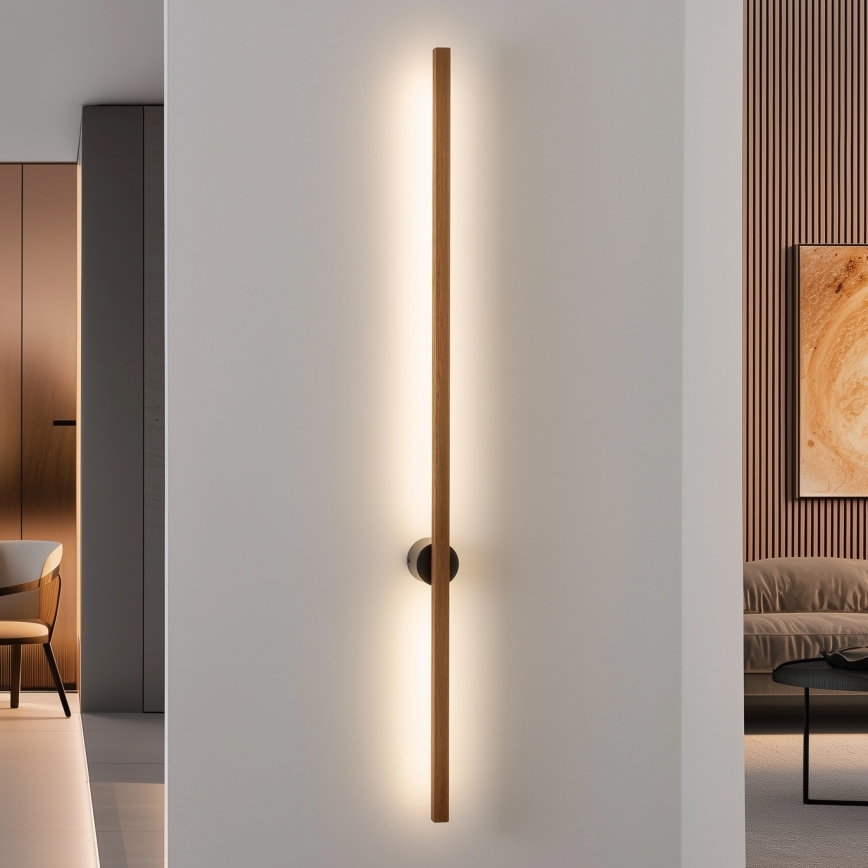 Brilagi - LED Seinavalgusti WOODY LINE LED/12W/230V 120 cm tamm kirss